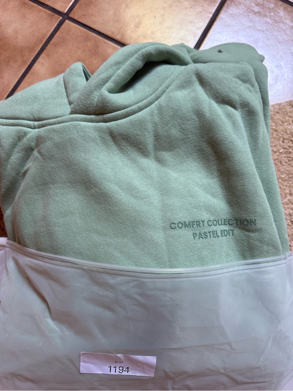 Comfort Collection Pastel Edit Sage Green Hoodie